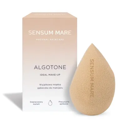 Спонж для макияжа Sensum Mare ALGOTONE мягкий без запаха, песочного цвета, 1 шт