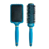Набор щёток для волос Olivia Garden Peacock Paddle Brush и Speed XL 44 мм антистатические, 2 штуки — фото 1