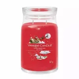 Свеча ароматическая Yankee Candle Signature Christmas Eve большая с двумя фитилями, до 90 часов, 567 г — фото 1