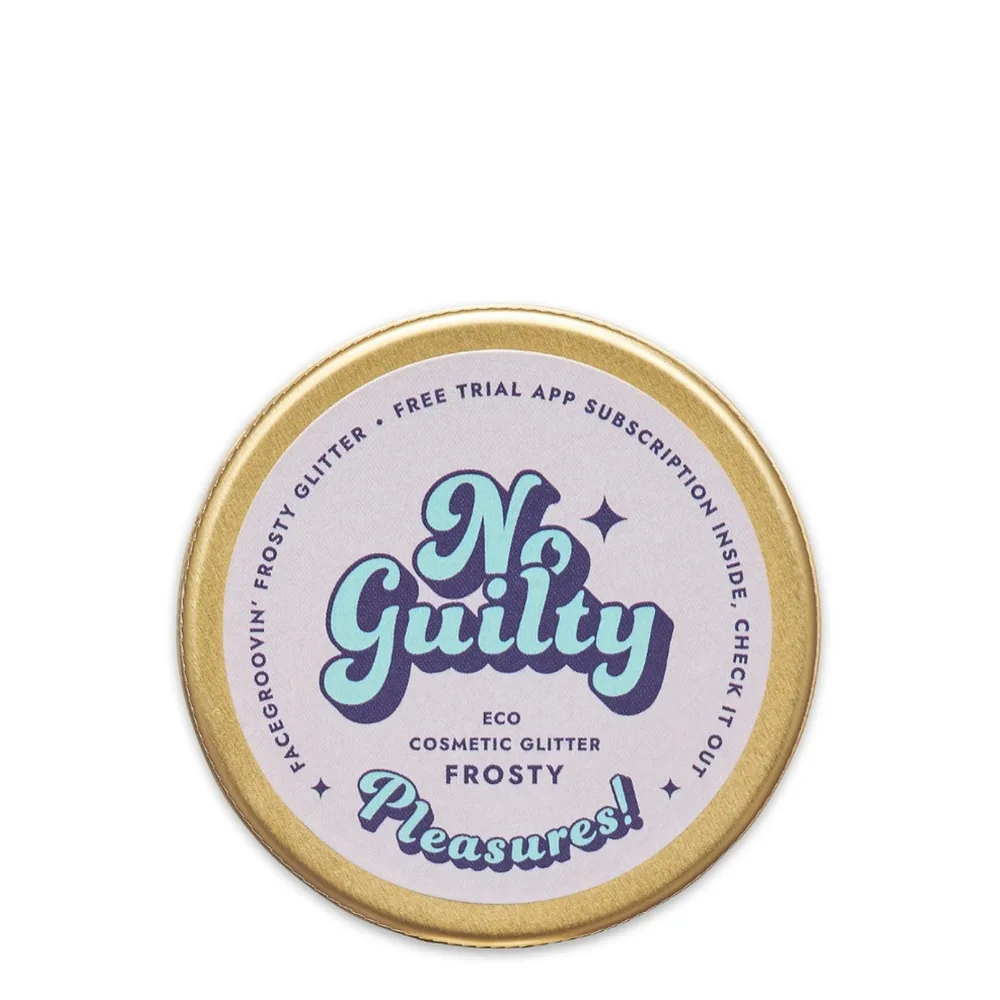 Биоблёстки для лица и тела Ministerstwo Dobrego Mydla Facegroovin's glitter Frosty из целлюлозы, без пластика, снежно-серебристый оттенок