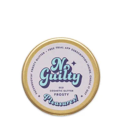 Биоблёстки для лица и тела Ministerstwo Dobrego Mydla Facegroovin's glitter Frosty из целлюлозы, без пластика, снежно-серебристый оттенок
