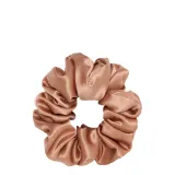 Резинка для волос Almania Scrunchie шёлковая кофейная, атласный тутовый шёлк, 1 шт — фото 1