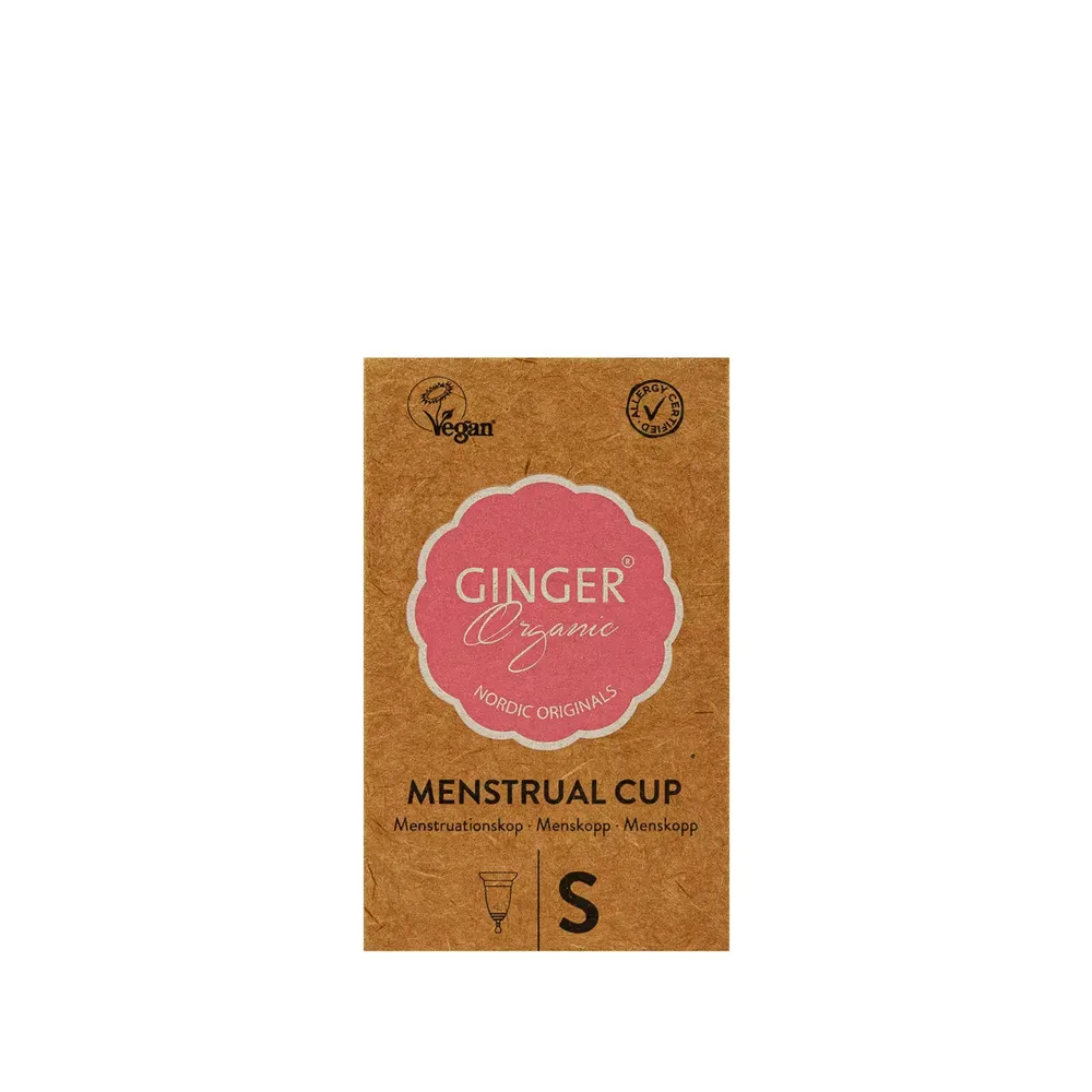 Чаша менструальная GingerOrganic многоразовая, медицинский термопластик, размер S