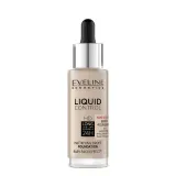 Тональный крем Eveline Cosmetics Liquid Control HD 10 Light Beige с ниацинамидом, матовый, пипетка, 32 мл — фото 1