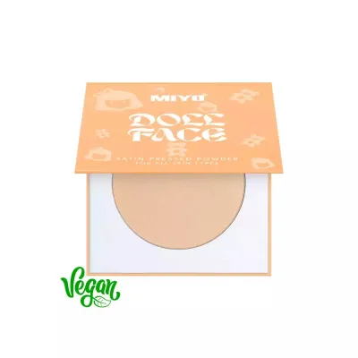 Пудра для лица Miyo Doll Face Satin Powder 02 Princess прессованная, сатиновый финиш