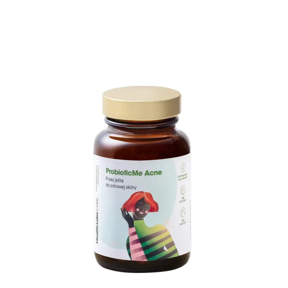 Пробиотик Health Labs Care ProbioticMe Acne с цинком и пребиотиком, для кожи, капсулы, 30 шт