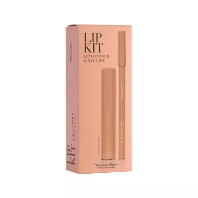 Набор для макияжа губ Pierre Rene LIP KIT 06 карандаш и жидкая помада, полуматовый финиш