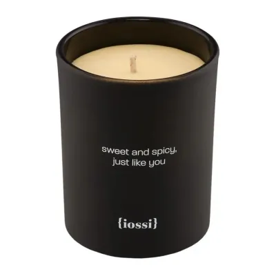 Свеча ароматическая соевая Iossi Sweet and Spicy, Just Like You апельсин, пачули и кедр, до 45 часов, 240 мл