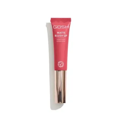 Румяна для лица Gosh Matte Blush Up тон 003 Cherry Berry кремовые матовые с губкой-аппликатором