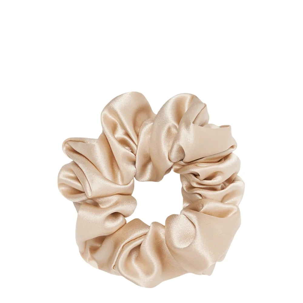 Резинка для волос Almania Scrunchie шёлковая цвета экрю, светлая нейтральная, 1 шт