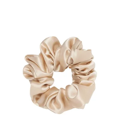Резинка для волос Almania Scrunchie шёлковая цвета экрю, светлая нейтральная, 1 шт