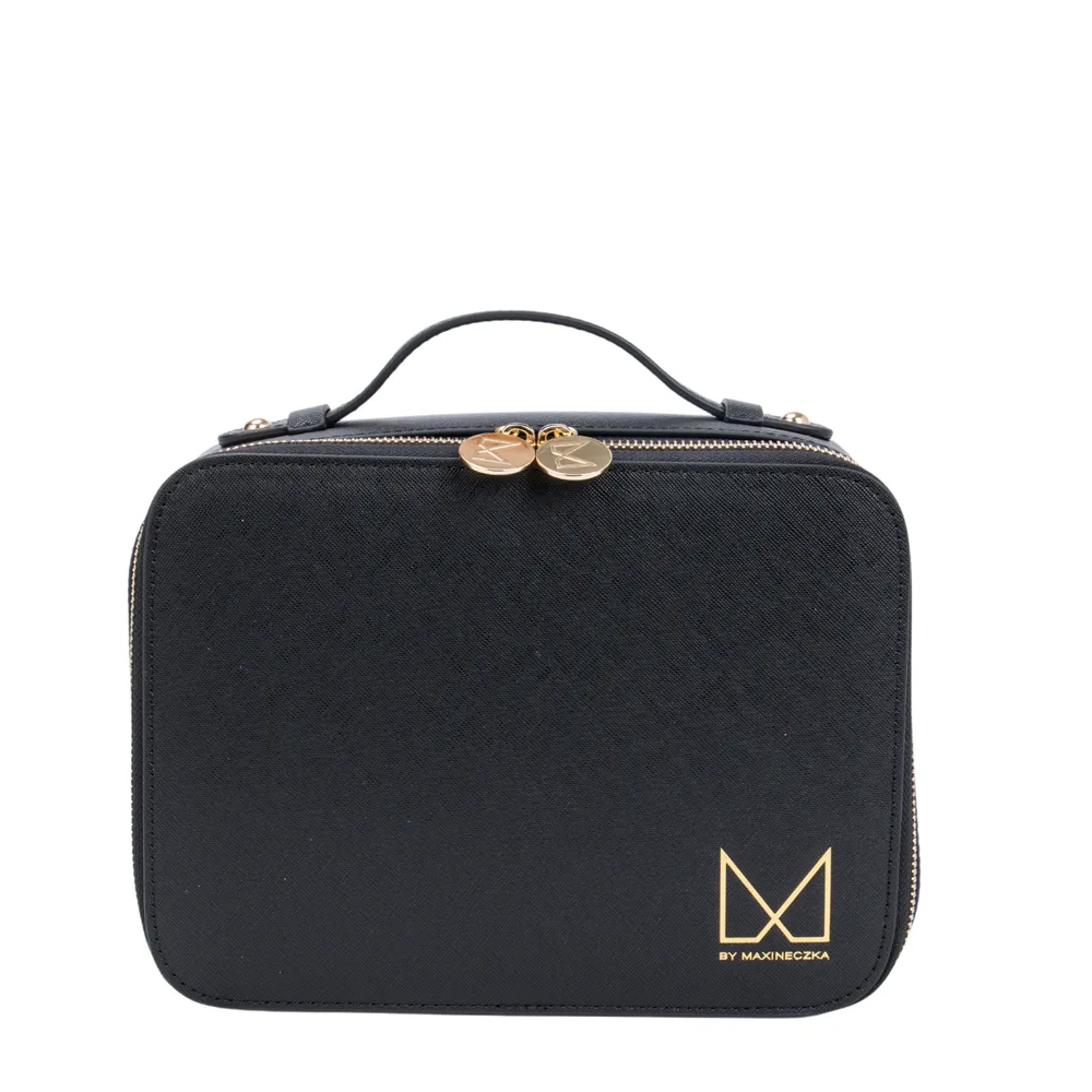 Косметичка M BRUSH by Maxineczka Makeup Bag The One Black для кистей и косметики, чёрная, для дома и поездок