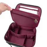 Косметичка M BRUSH by Maxineczka Makeup Bag The One Black для кистей и косметики, чёрная, для дома и поездок — фото 5
