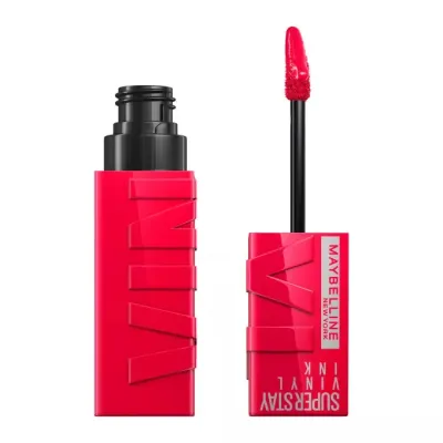 Помада для губ жидкая Maybelline Super Stay Vinyl Ink 45 Capricious винил-глянец стойкая, 4,2 мл