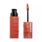 Помада для губ жидкая Maybelline Super Stay Vinyl Ink 125 Keen глянцевая стойкая до 16 часов, 4,2 мл — фото 1