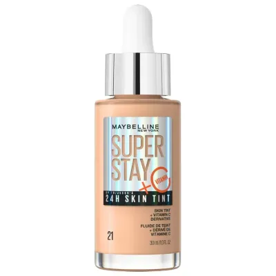 Тональный флюид Maybelline Super Stay 24H Skin Tint 21 сияющий финиш, стойкий, 30 мл
