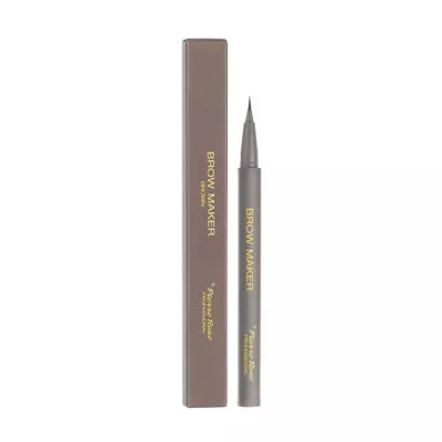 Маркер для бровей Pierre Rene Brow Maker Brown с тонкой кистью эффект волосков