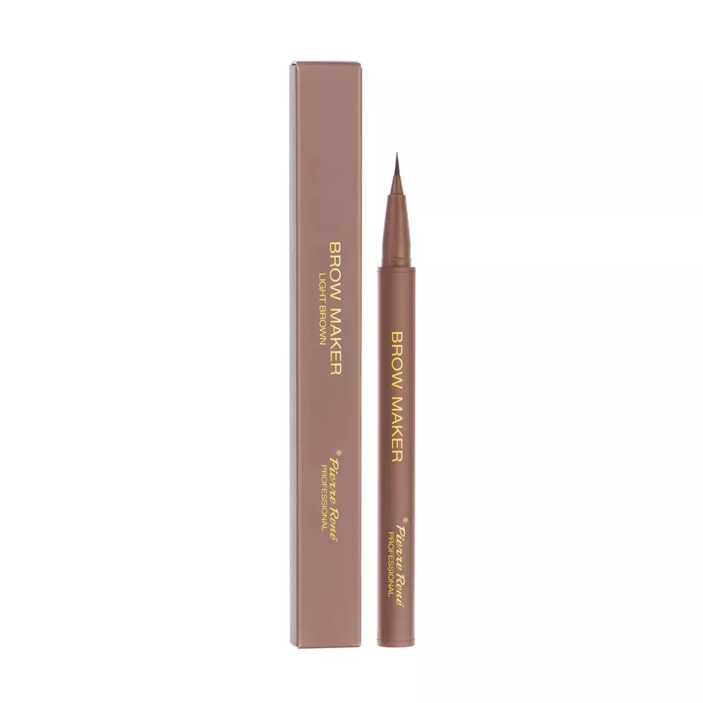 Маркер для бровей Pierre Rene Brow Maker Light Brown тонкая кисть натуральный