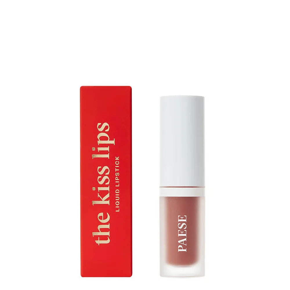 Жидкая помада Paese The Kiss Lips 01 Nude Beige матовая, комфортное покрытие, 3,4 мл