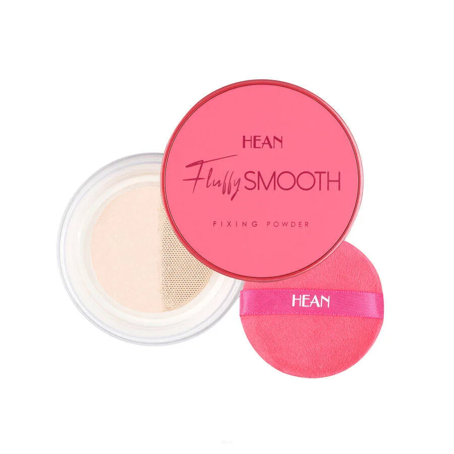 Пудра рассыпчатая Hean FLUFFY SMOOTH fixing powder разглаживающая, матовый финиш, 8 г