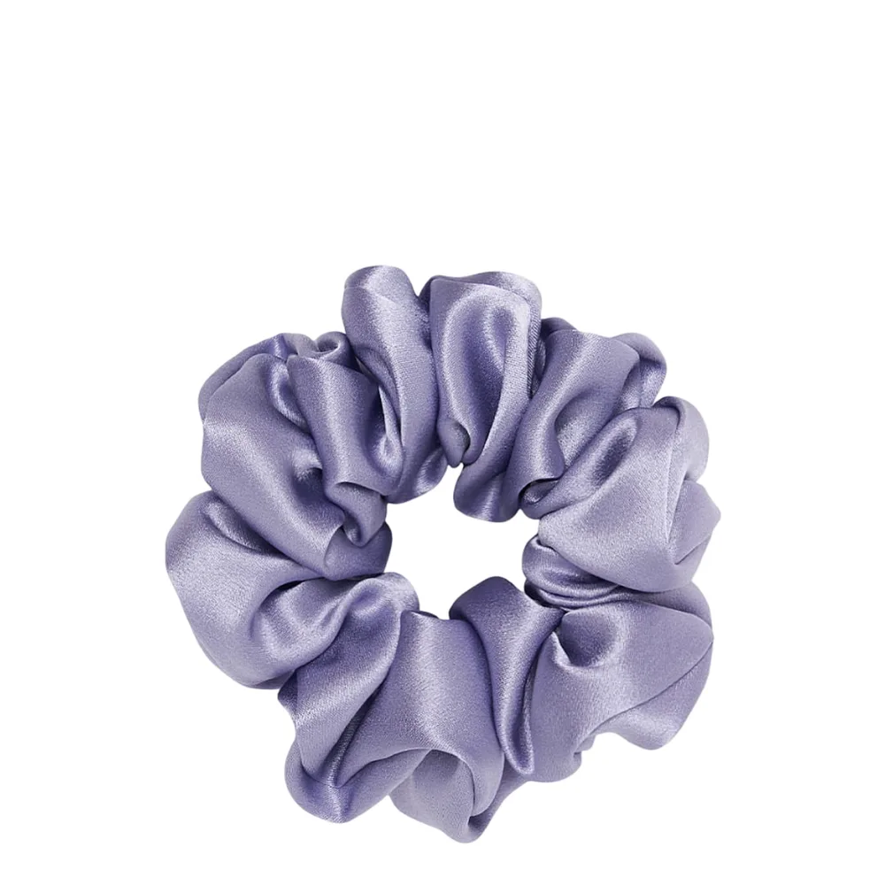 Резинка для волос Almania Scrunchie шёлковая лавандовая, без металлических деталей, для тонких волос, 1 шт