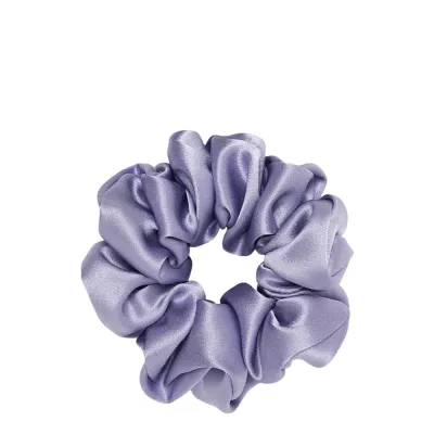 Резинка для волос Almania Scrunchie шёлковая лавандовая, без металлических деталей, для тонких волос, 1 шт