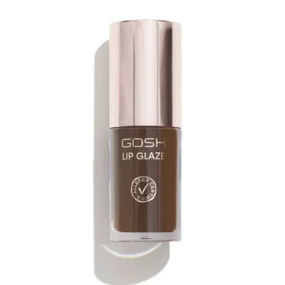 Масло для губ Gosh Lip Glaze 003 Dark Chocolate питательное, неклейкий глянцевый блеск, 5,5 мл