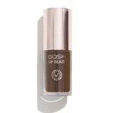 Масло для губ Gosh Lip Glaze 003 Dark Chocolate питательное, неклейкий глянцевый блеск, 5,5 мл — фото 1