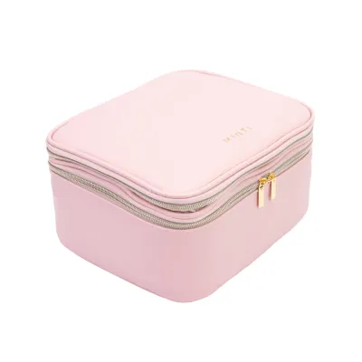 Кейс для косметики MINTI Collection Large Case с отделениями, на молнии, внутренняя подкладка, светло-розовый