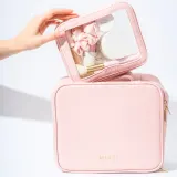Кейс для косметики MINTI Collection Large Case с отделениями, на молнии, внутренняя подкладка, светло-розовый — фото 7