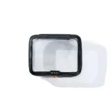 Набор косметичек дорожных MINTI Collection Travel Bag SET прозрачные на молнии, 2 шт: Medium 19 x 15 см + Large 24 x 18 см, чёрные — фото 5