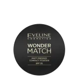 Пудра компактная Eveline Cosmetics Wonder Match оттенок 02 матовая, с фильтром SPF 30 — фото 1