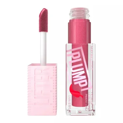 Блеск для губ Maybelline Lifter Plump 002 Mauve Bite лилово-розовый оттенок, эффект объёма, аппликатор XL