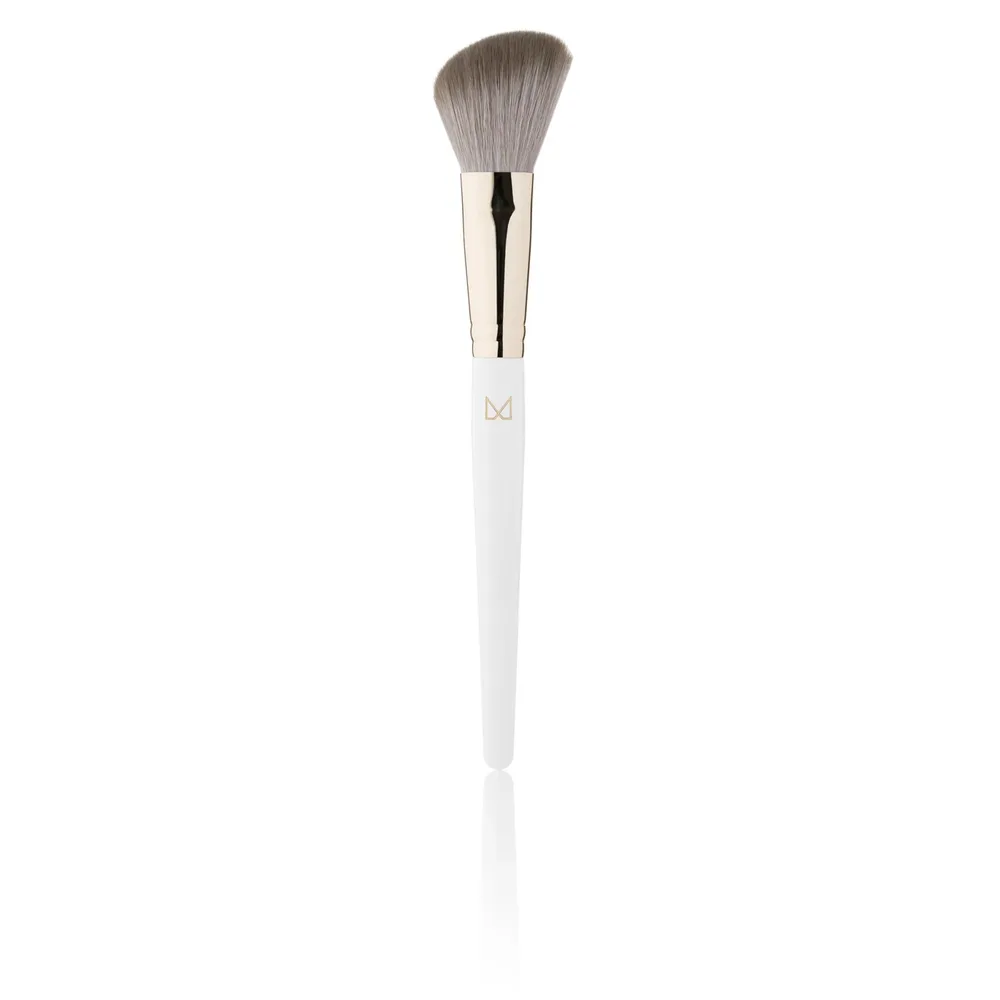 Кисть для макияжа лица M Brush by Maxineczka 03S синтетический ворс, ручная сборка, деревянная ручка, латунная обойма