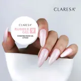 Гель строительный Claresa Nails Rubber Gel 09 плотный камуфляж пластины, выравнивание рельефа, UV/LED — фото 2
