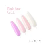 Гель строительный Claresa Nails Rubber Gel 09 плотный камуфляж пластины, выравнивание рельефа, UV/LED — фото 3