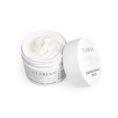 Гель строительный Claresa Nails Rubber Gel 10 для салонной работы, стабильная густота, полимеризация в лампе