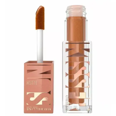 Румяна жидкие Maybelline Sunkisser Blush 11 Electric Bronze бронзовый оттенок, сияющий финиш, 4 мл