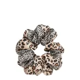 Резинка для волос Almania Scrunchie шёлковая леопардовая, тутовый шёлк, пошив в Польше, 1 шт — фото 1