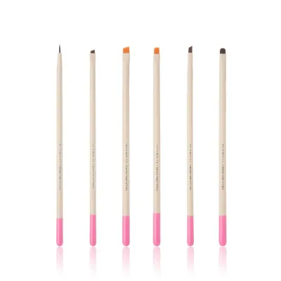 Набор кистей для макияжа Blend It PRO Detail Set 6 шт нейлоновый ворс, металлические обоймы, 60 г