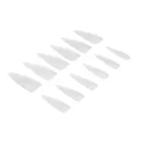 Типсы для наращивания ногтей NEONAIL Invisible Flexi Tips Clear Stiletto гибкие прозрачные, форма стилет, размеры 0-11, 300 шт — фото 2