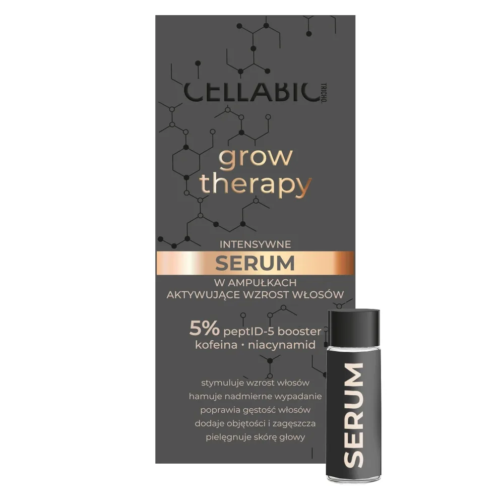 Сыворотка для волос Cellabic Grow Therapy в ампулах мужская против выпадения, 4.5 мл