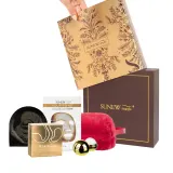 Подарочный набор для лица SunewMed+ Christmas SET GOLD патчи под глаза XXL 60 шт, маска и бальзам для губ, 6 предметов — фото 1