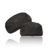 Набор косметичек мягких MINTI Collection Pillow Puff Bag объёмные, 2 шт: Large 27 x 14,5 x 17 см + Small 20 x 13,5 x 16 см, чёрные — фото 1