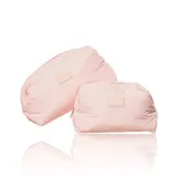 Набор косметичек мягких MINTI Collection Pillow Puff Bag объёмные, 2 шт: Large 27 x 14,5 x 17 см + Small 20 x 13,5 x 16 см, светло-розовые — фото 1