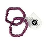 Резинки для волос Mexmo Scrunchie Small шёлковые тонкие, Plum, ширина 1 см, 2 шт — фото 1