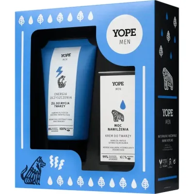 Подарочный набор для мужчин Yope MEN WOOD гель для умывания 150 мл и увлажняющий крем для лица 50 мл