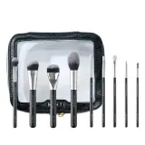 Подарочный набор MINTI Collection дорожная косметичка Large Travel Bag Black + набор кистей для глаз Basic Eye Set + набор для контуринга Contour Face Set — фото 1