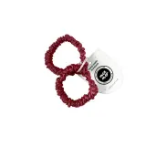 Резинки для волос Mexmo Scrunchie Mini шёлковые тонкие, бордовые Burgundy, 2 шт — фото 1