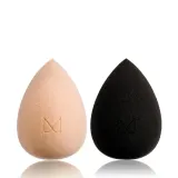 Спонжи для макияжа M BRUSH by Maxineczka Makeup Sponge набор 2 шт из полиуретановой пены, оттенки Black and Nude — фото 1